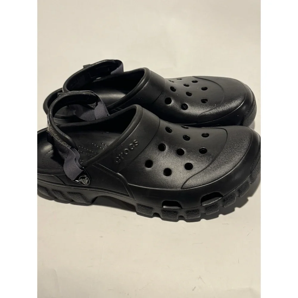 Crocs Offroad Sport Clogs Men's Size 13 Black Slip-On Shoe Adjustable Straps New